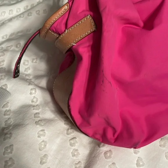 Kate Spade ♠️ Hot pink nylon bag with leather trim - Picture 5 of 10